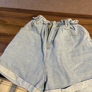 Denim jean shorts